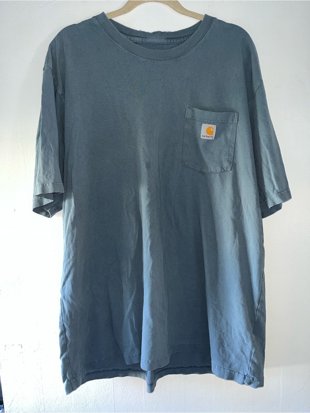 Carhartt Short-Sleeve Pocket Tee in Slate Blue-Green